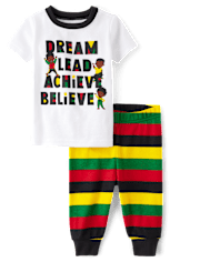 Baby And Toddler Boys Matching Family Black History Snug Fit Cotton Pajamas