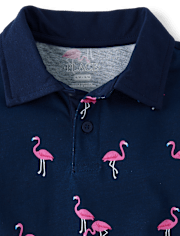Boys Print Polo