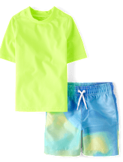 Maillot de bain imprimé maillot dermoprotecteur Garçon