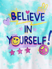 Girls Butterfly Believe Snug Fit Cotton Pajamas 2-Pack