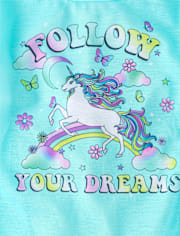 Girls Butterfly Unicorn Pajamas 2-Pack