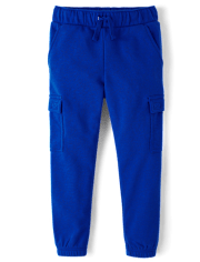 Boys French Terry Cargo Jogger Pants