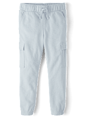 Boys French Terry Cargo Jogger Pants