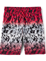 Boys Print Mesh Basketball Shorts