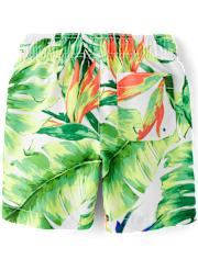 Boys Print Swim Trunks