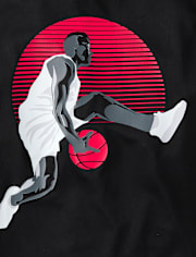 Boys Graphic Performance Top