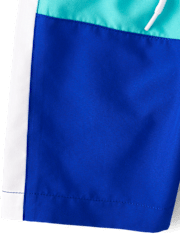 Boys Colorblock Swim Trunks