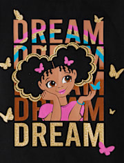 Baby And Toddler Girls Girl Dream Graphic Tee