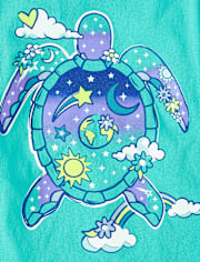 Girls Space Turtle Graphic Tee