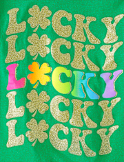 Girls St. Patrick's Day Lucky Graphic Tee