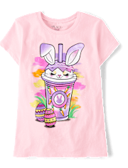 Girls Easter Milkshake Graphic Tee