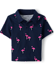 Baby And Toddler Boys Flamingo Polo