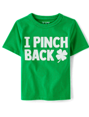 Baby And Toddler St. Patrick's Day I Pinch Back Graphic Tee