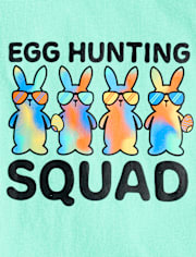 Baby And Toddler Matching Family Easter Egg Hunting Squad Graphic Tee
