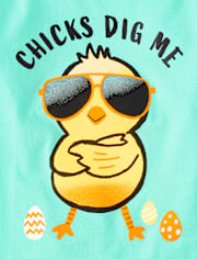 Baby And Toddler Boys Easter Chicks Dig Me Graphic Tee