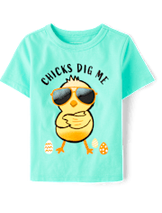 Baby And Toddler Boys Easter Chicks Dig Me Graphic Tee