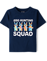 Baby And Toddler Boys Matching Family Easter Egg Hunting Squad Graphic Tee