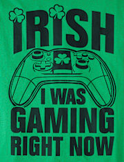 Boys St. Patrick's Day Gamer Graphic Tee