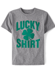 T-shirt graphique porte-bonheur pour garçon de la Saint-Patrick