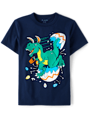Boys Easter Dino Graphic Tee