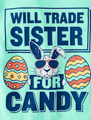 Kids Easter Sister Graphic Tee