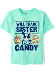 Kids Easter Sister Graphic Tee