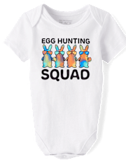 Baby Matching Family Egg Hunting Squad Graphic Bodysuit