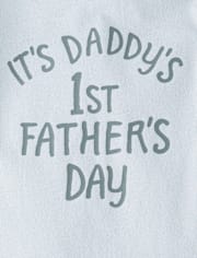 Baby Daddy's First Father's Day Graphic Bodysuit