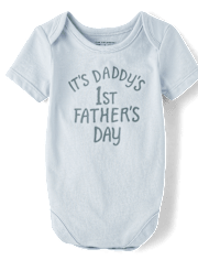 Baby Daddy's First Father's Day Graphic Bodysuit