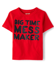 Baby And Toddler Boys Mess Maker Graphic Tee