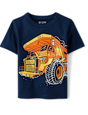 Baby And Toddler Boys Dump Truck Graphic Tee