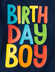 Baby And Toddler Boys Birthday Boy Graphic Tee