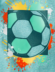 Baby And Toddler Boys Soccer Ball Graphic Tee