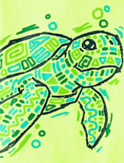 Baby And Toddler Boys Turtle Graphic Tee