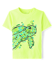 Baby And Toddler Boys Turtle Graphic Tee