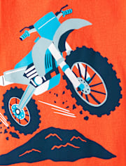 Baby And Toddler Boys Motor Bike Graphic Tee