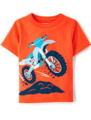 Baby And Toddler Boys Motor Bike Graphic Tee