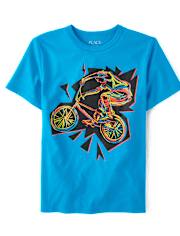 Boys Biker Graphic Tee