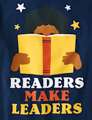 Boys Readers Make Leaders Graphic Tee