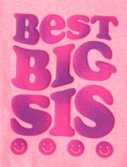 Bébé And tout-petit, fille Best Big Sis T-shirt imprimé