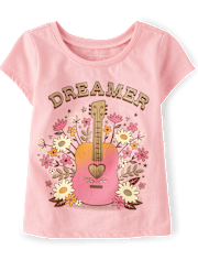 Baby And Toddler Girls Dreamer Graphic Tee
