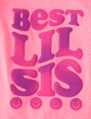 Baby And Toddler Girls Best Lil Sis Graphic Tee
