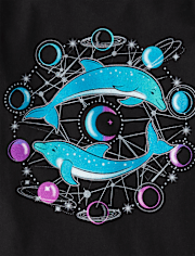 Fille Dolphin T-shirt imprimé