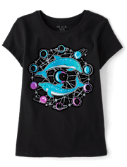 Fille Dolphin T-shirt imprimé