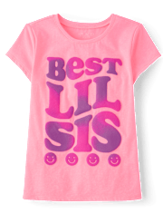 T-shirt graphique « Lil Sis » pour filles