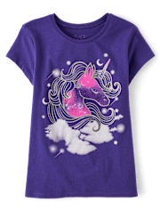 Girls Unicorn Graphic Tee