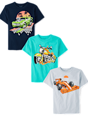 Boys Vehicle Graphic Tee 3-Pack