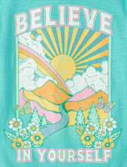 Girls Believe In Yourself Graphic Tee