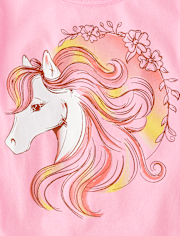 Girls Horse Graphic Tee