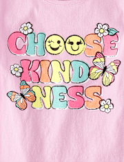 Lot de 4 t-shirts graphiques Positivity pour filles